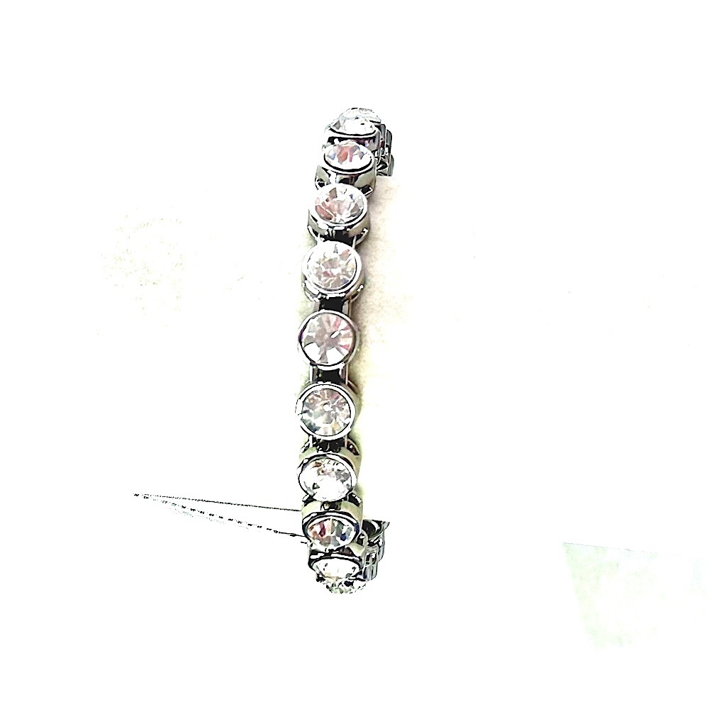 CHICO’s “Rasa” Silver & Crystal Magnetic Closure Bangle Bracelet NWT​ - Picture 7 of 15